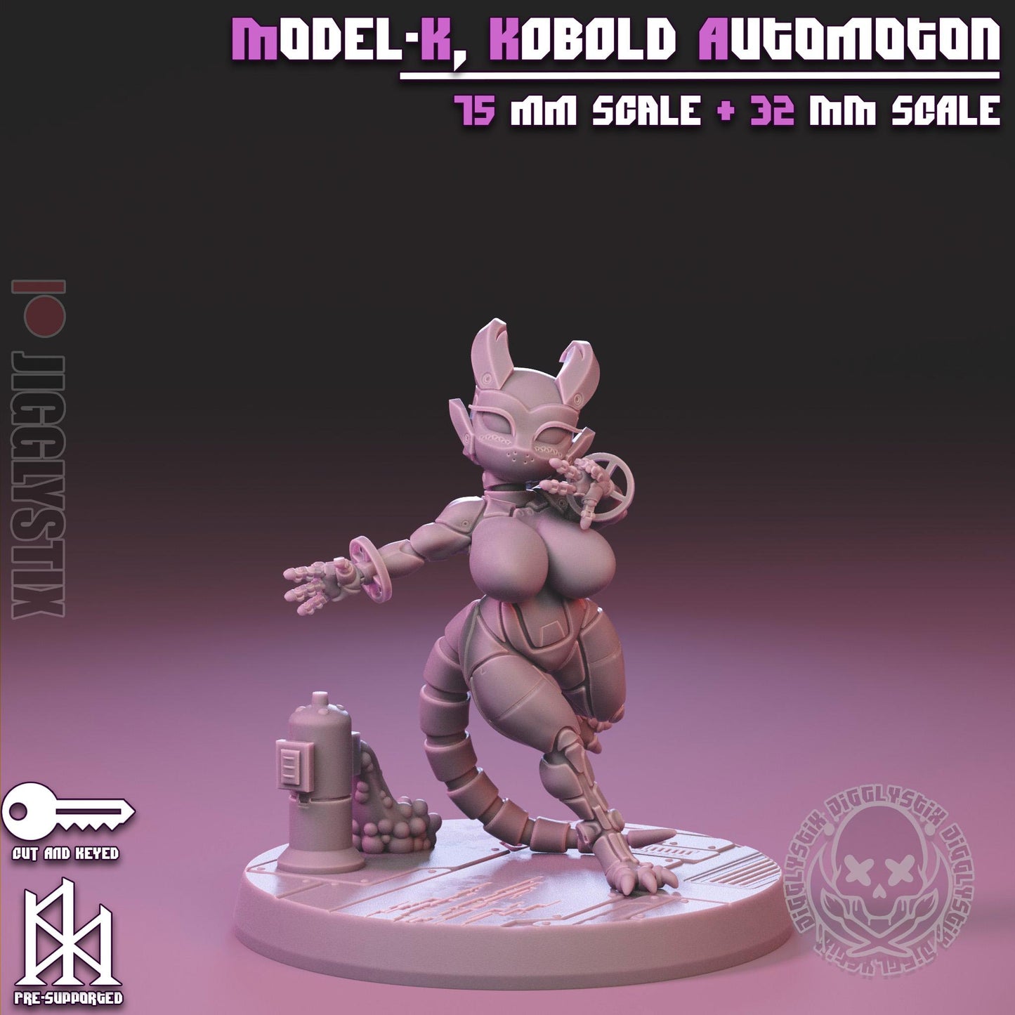 Model-K, the Kobold Automaton Miniature - by Jigglystix