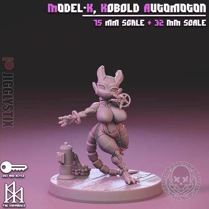 Model-K, the Kobold Automaton Miniature - by Jigglystix