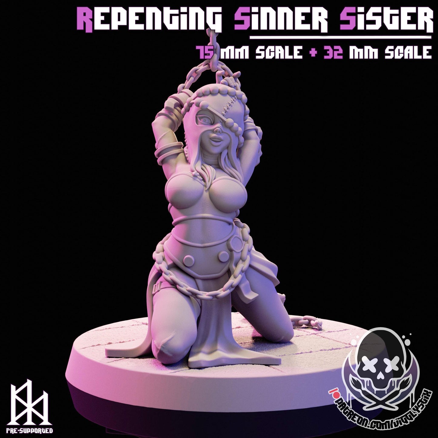 Repenting Sinner Sister Miniature - by Jigglystix
