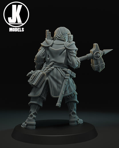 Battle Nun Miniature - JK Remo Models