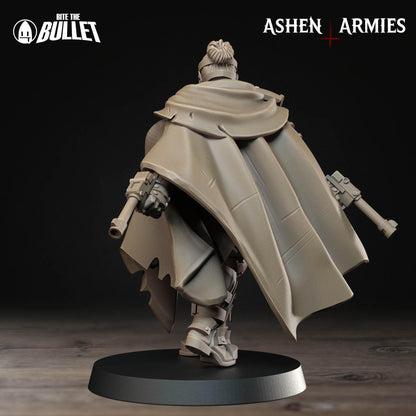Holy Shogunate Sniper Priest Miniature - Ashen Armies by Bite the Bullet