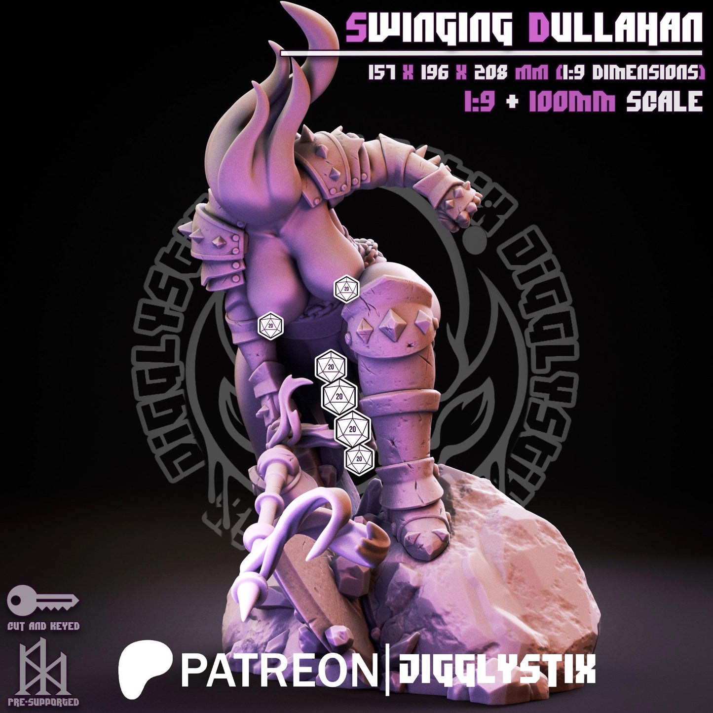 Swinging Dullahan Miniature - by Jigglystix