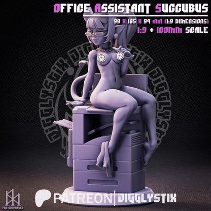 Office Assistant Succubus Miniature - by Jigglystix