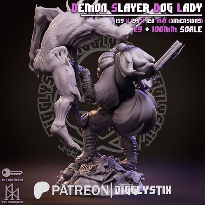 Demon Slayer Dog Lady Miniature - by Jigglystix