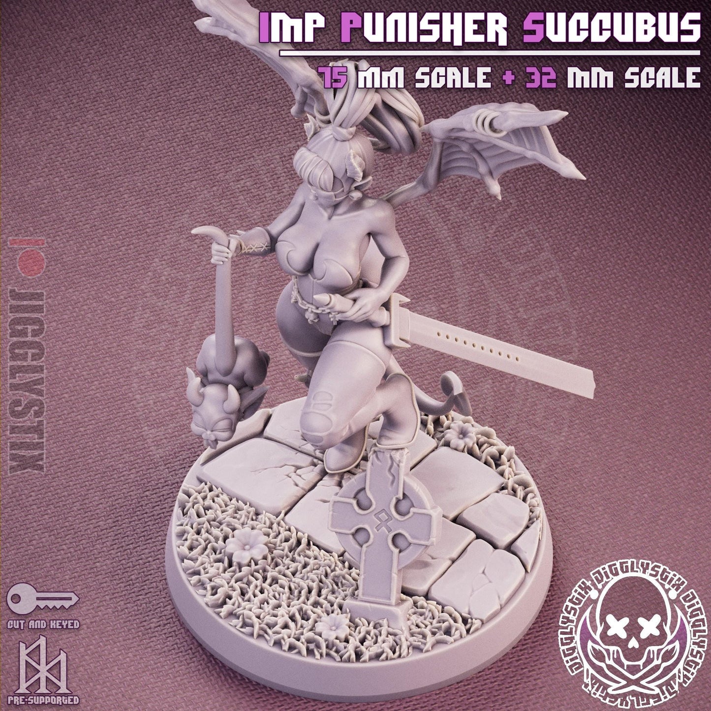 Imp Punisher Milf Succubus Miniature - by Jigglystix