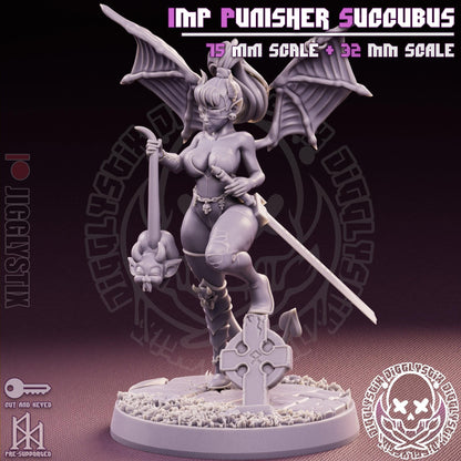 Imp Punisher Milf Succubus Miniature - by Jigglystix