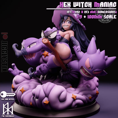 Hex Witch Maniac Miniature - by Jigglystix