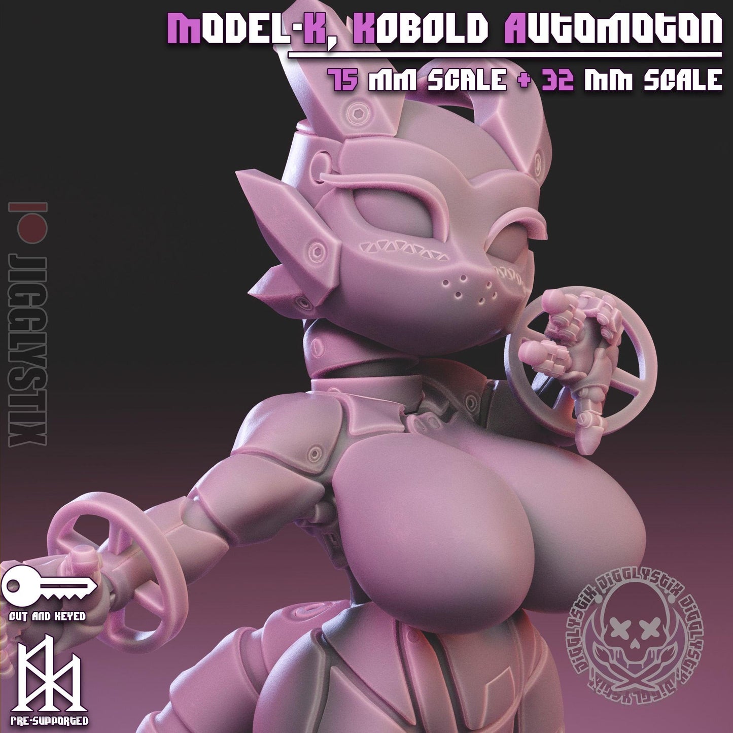 Model-K, the Kobold Automaton Miniature - by Jigglystix