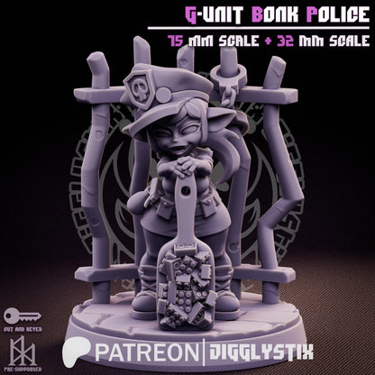 Goblin Cop G-Unit Bonk Police Miniature - by Jigglystix