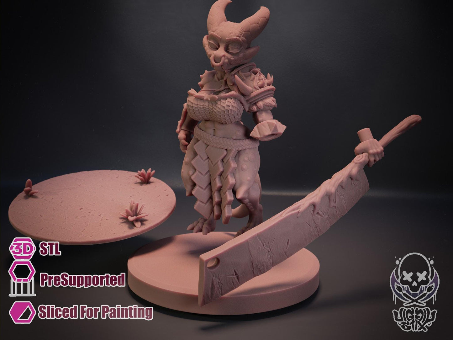 Forlorn Ramshackle Kobold Miniature - by Jigglystix