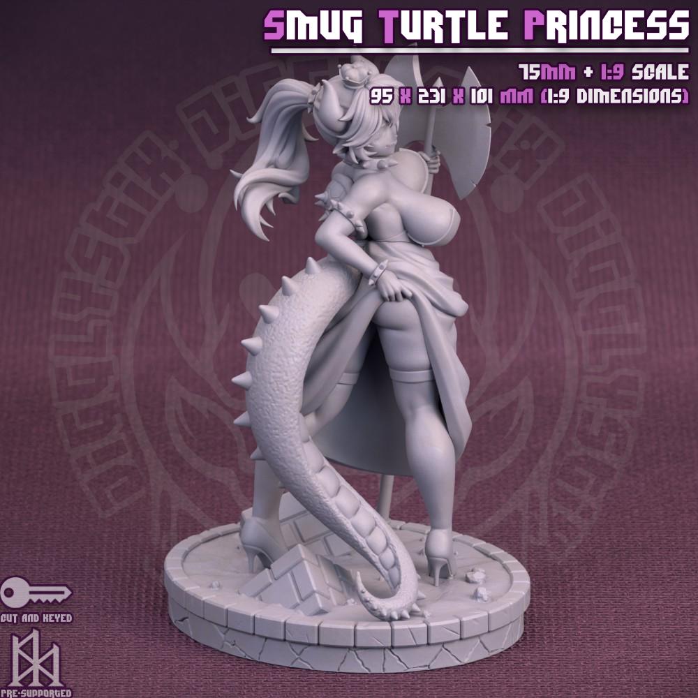 Smug Turtle Princess Miniature - by Jigglystix