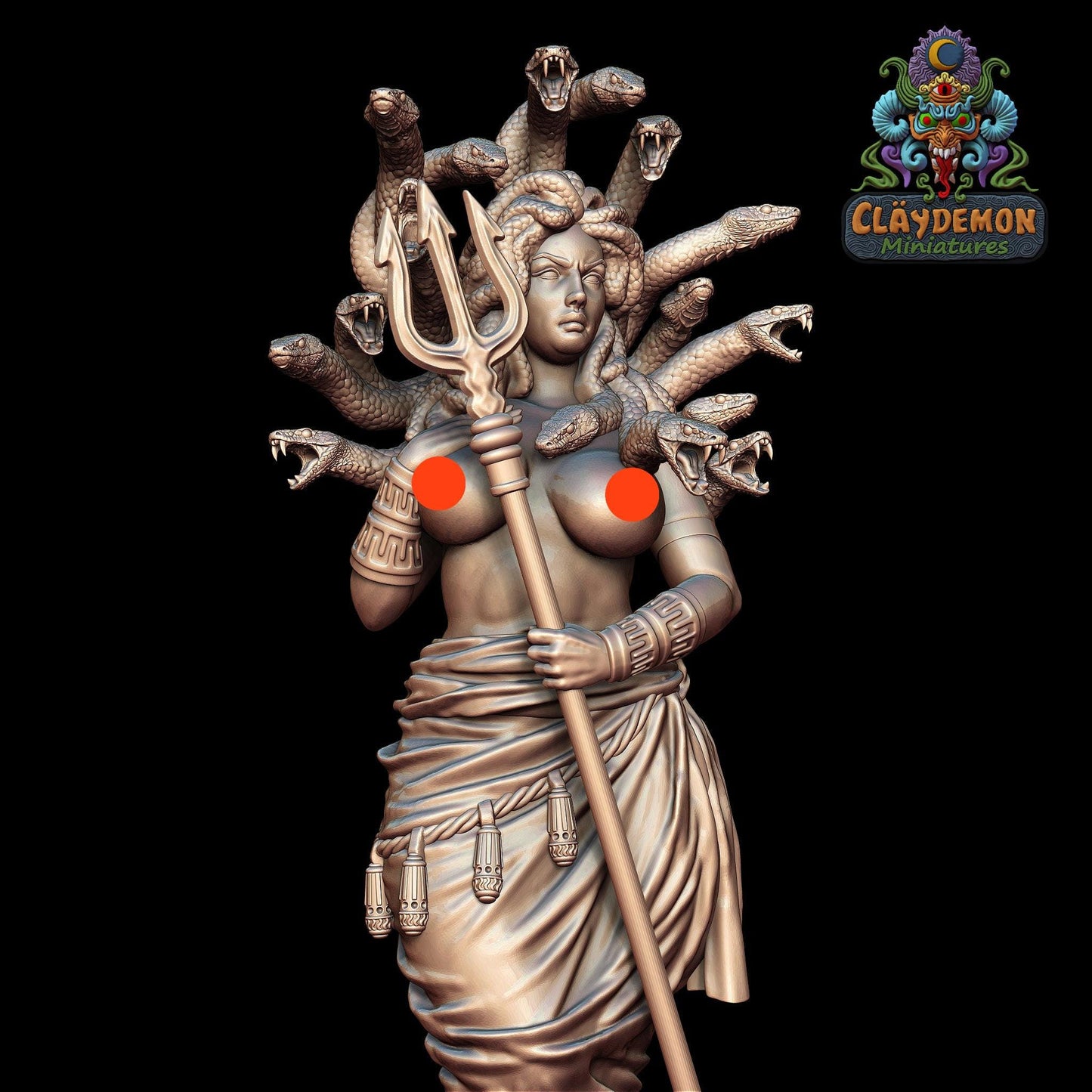 Medusa Miniature - by Claydemon Miniatures