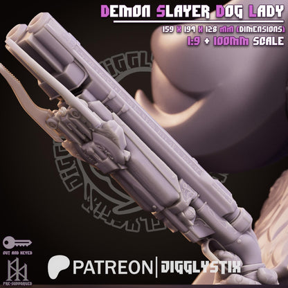 Demon Slayer Dog Lady Miniature - by Jigglystix