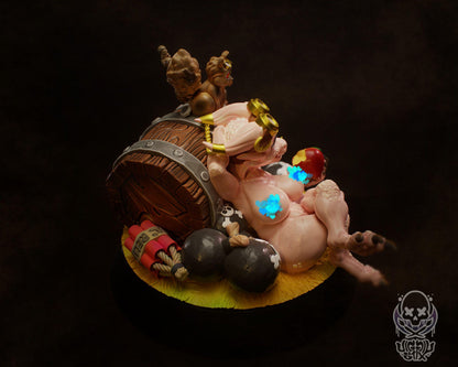 Kobold Sapper Break Time Miniature - by Jigglystix