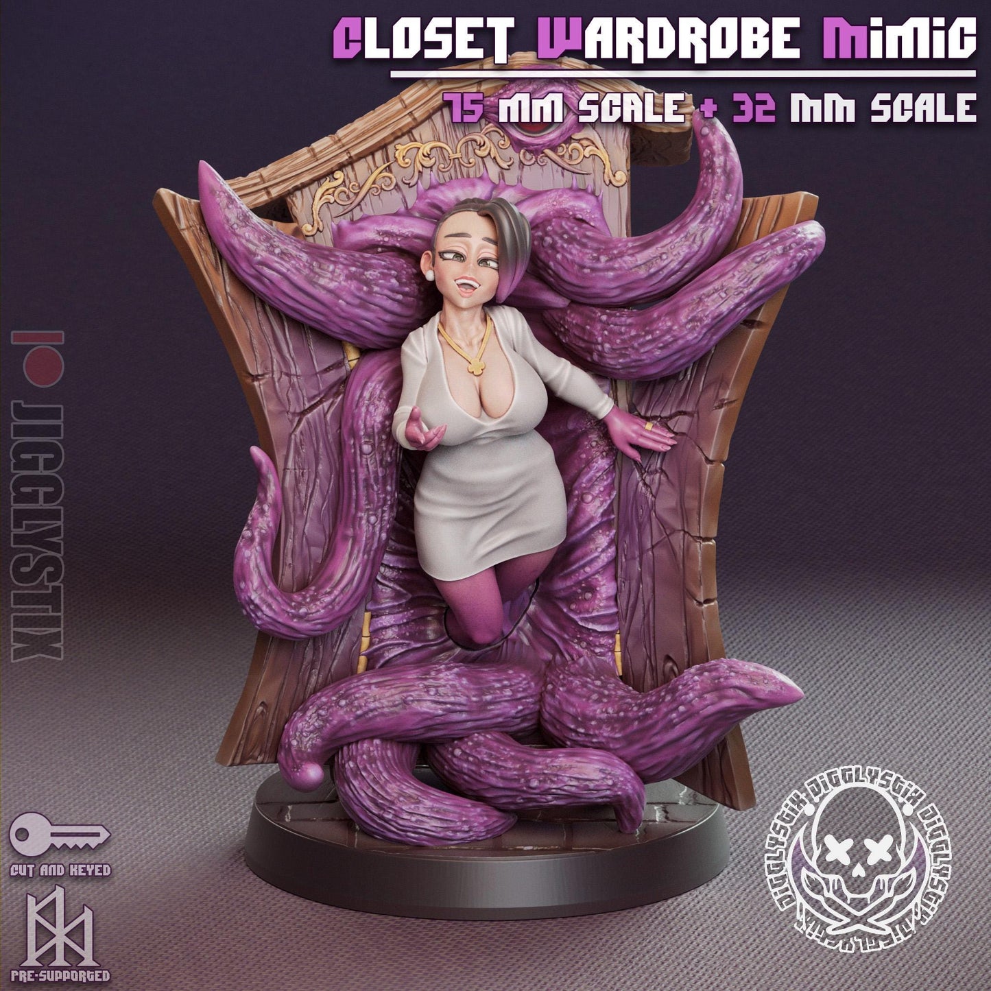 Closet Wardrobe Mimic Miniature - by Jigglystix