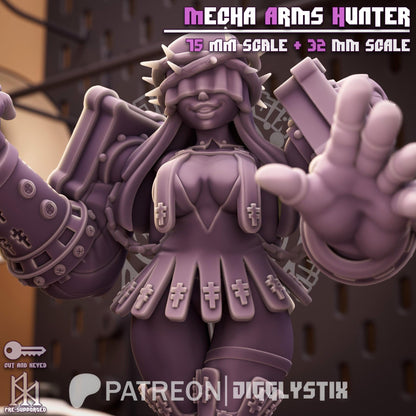 Twin Blade Hunter Miniature - by Jigglystix