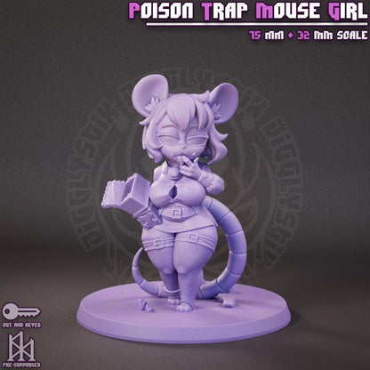 Poison Trap Mouse Girl Miniature - by Jigglystix