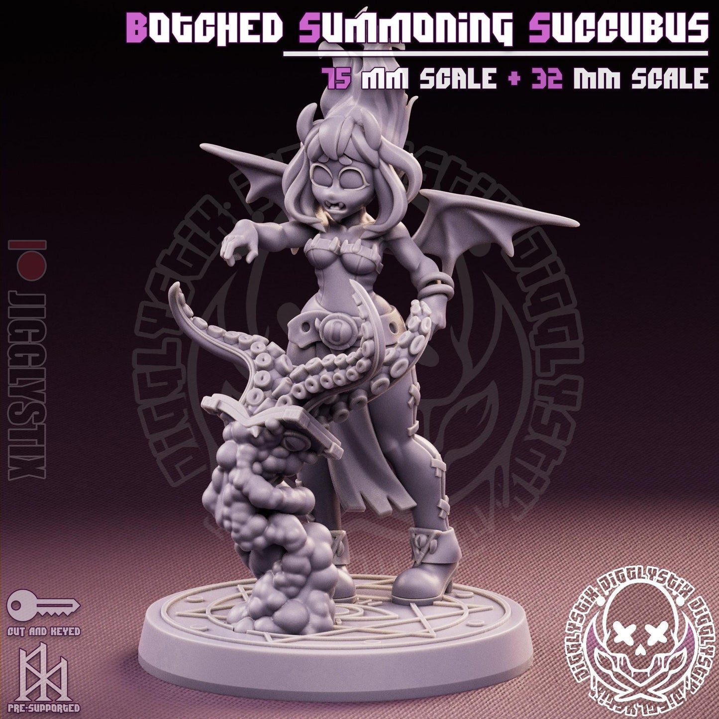 Botched Summoning Succubus Miniature - by Jigglystix