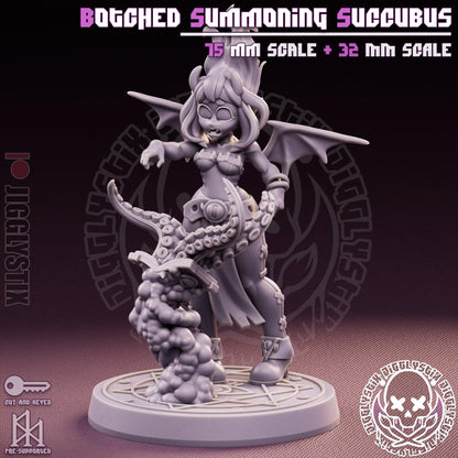 Botched Summoning Succubus Miniature - by Jigglystix
