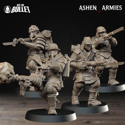 Holy Shogunate Yeomen Miniatures - Ashen Armies by Bite the Bullet
