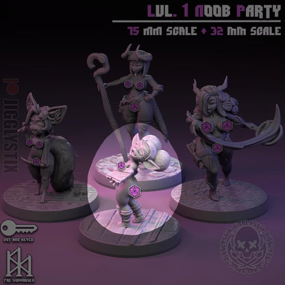 Lvl 1 Goblin Squire Miniature - by Jigglystix