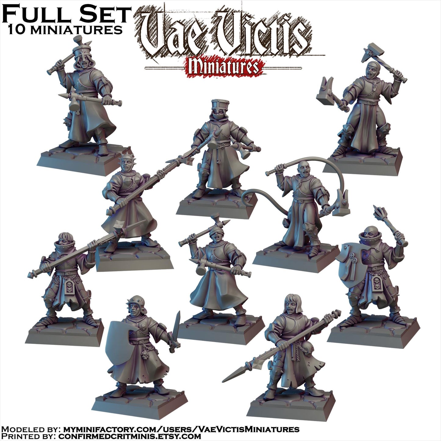 Zealous Nun Warband Miniatures - by Vae Victis Miniatures