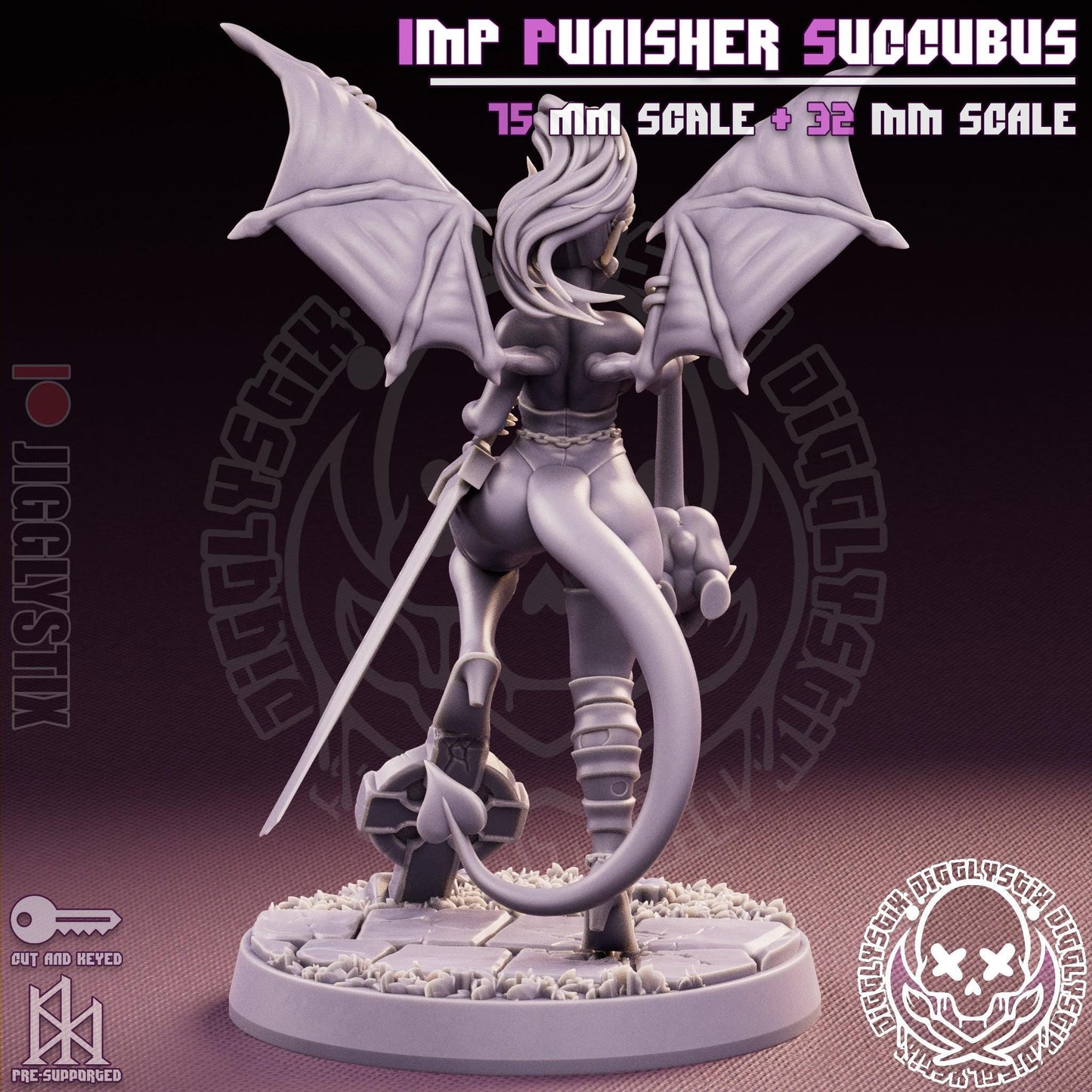 Imp Punisher Milf Succubus Miniature - by Jigglystix
