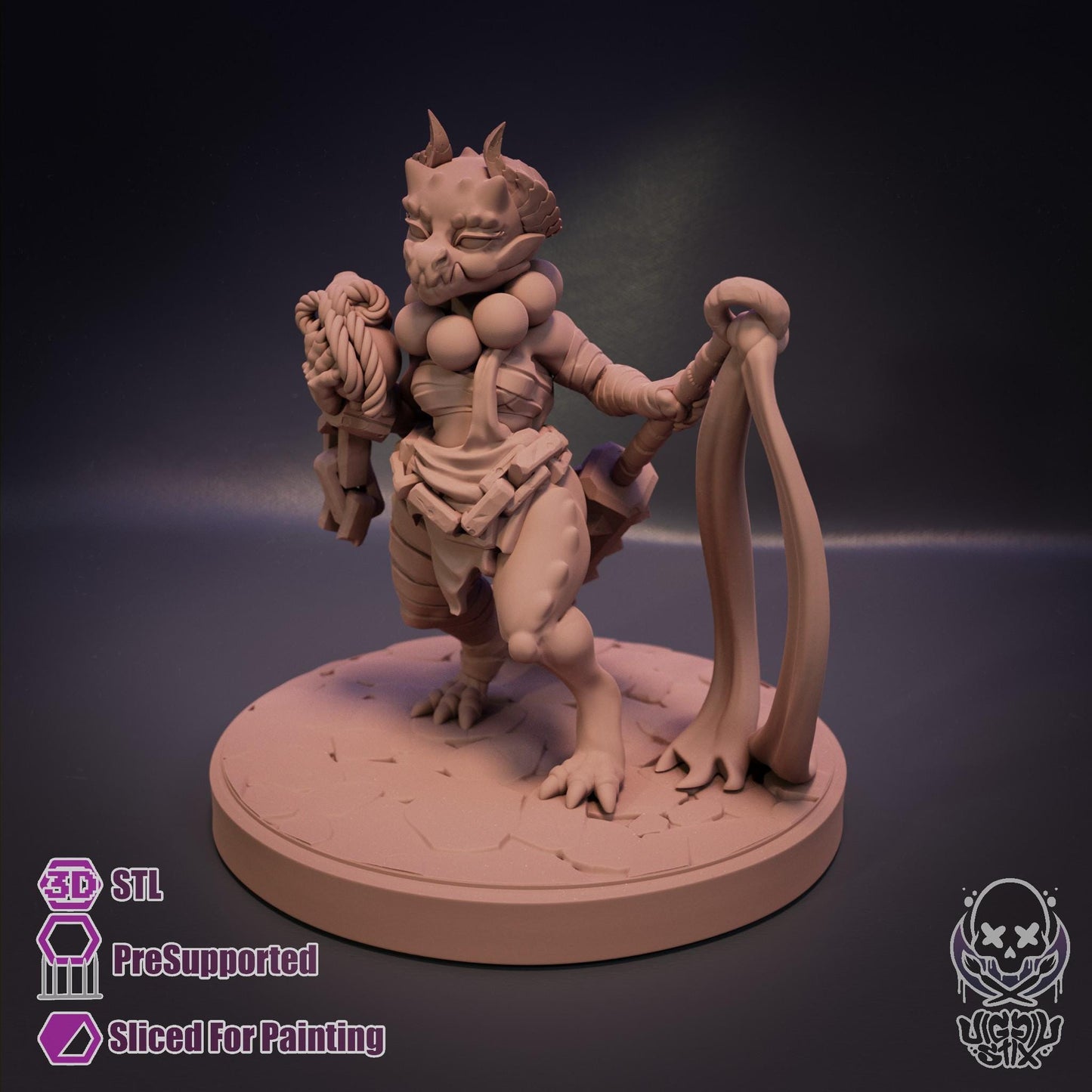Kaiju Empress Kobold Miniature - by Jigglystix