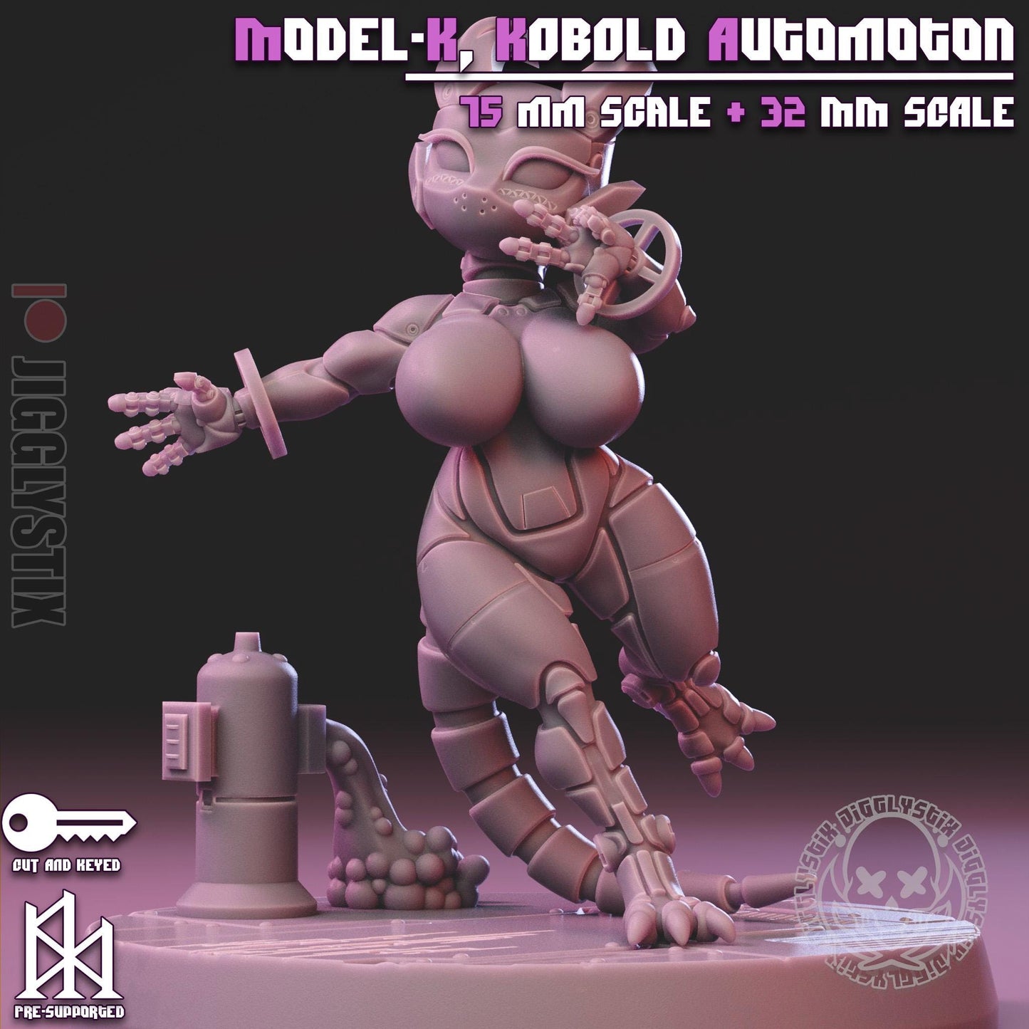 Model-K, the Kobold Automaton Miniature - by Jigglystix