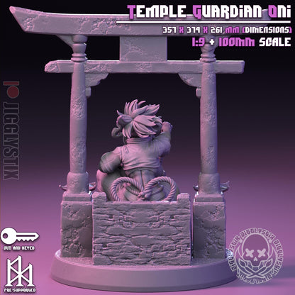Temple Guardian Oni Miniature - by Jigglystix