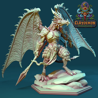 Dazgak the Dragonlord Miniature - by Claydemon Miniatures
