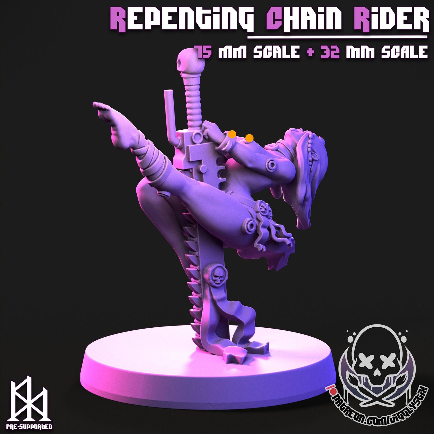 Repenting Chain Rider Sister Miniature - by Jigglystix