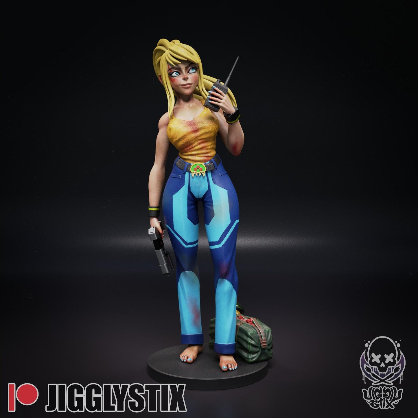 Space Bounty Hunter Death Harder Miniature - by Jigglystix