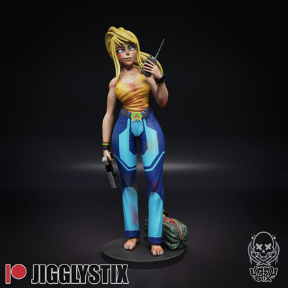 Space Bounty Hunter Death Harder Miniature - by Jigglystix