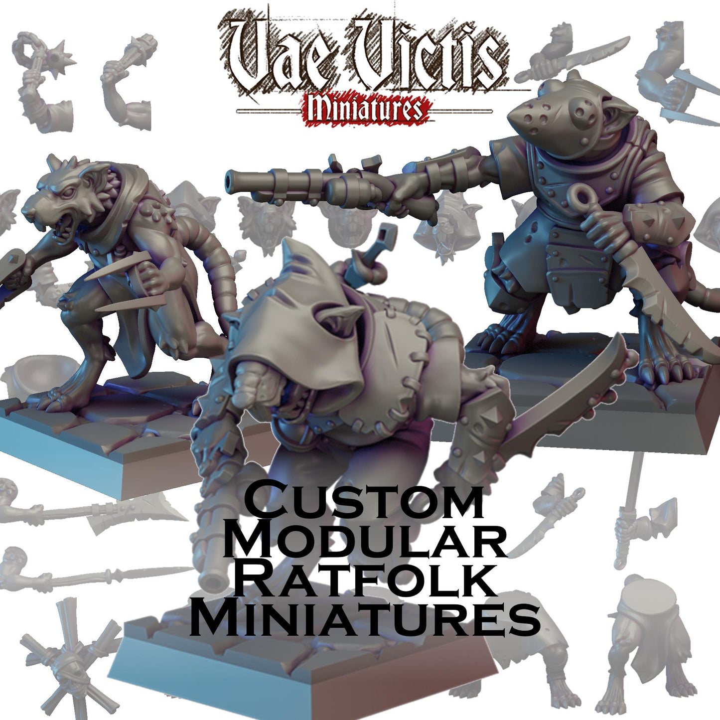 Modular Ratfolk Miniatures - by Vae Victis Miniatures