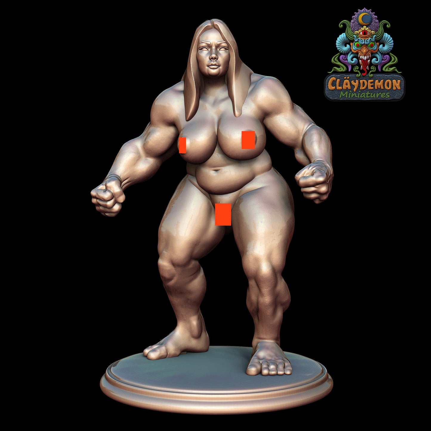 Drewa the Spike Miniature - by Claydemon Miniatures