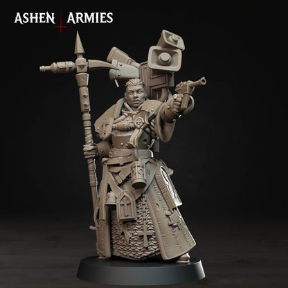 Bleeding Procession War Prophet Miniature - Ashen Armies by Bite the Bullet
