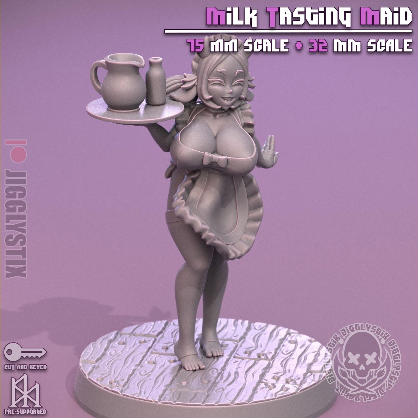 Farm Life Milk Maid Miniature - by Jigglystix
