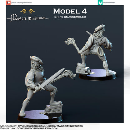 Landsknecht Mercenary Warband Miniatures SET B - by Magori Miniatures