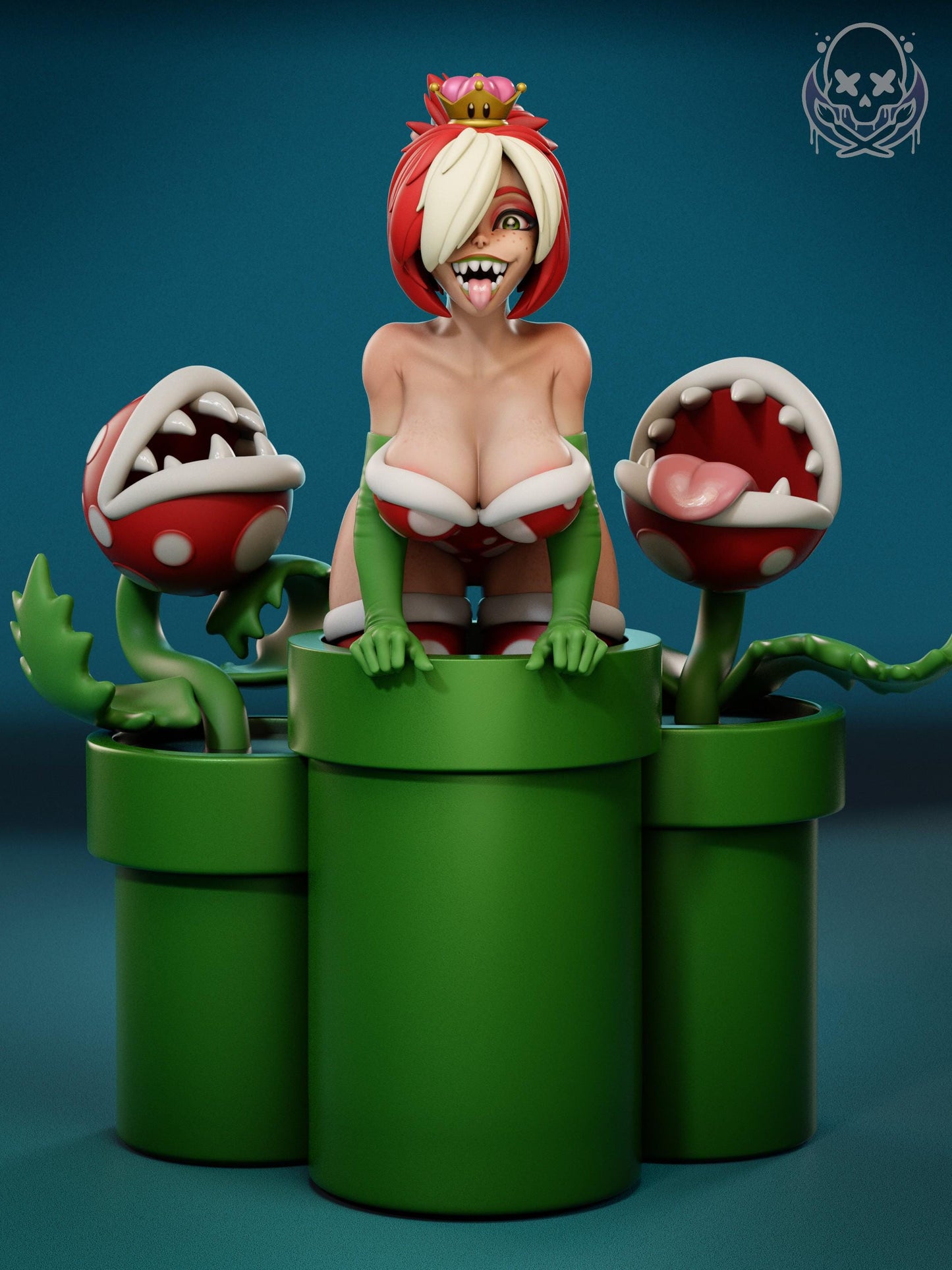 Queen of Piranha Plants Miniature - by Jigglystix