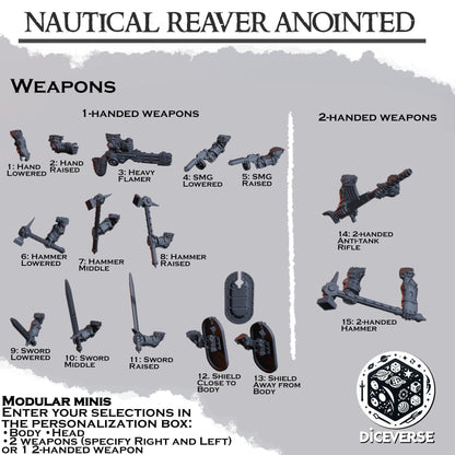 Nautical Reaver Anointed Modular Miniatures - Diceverse