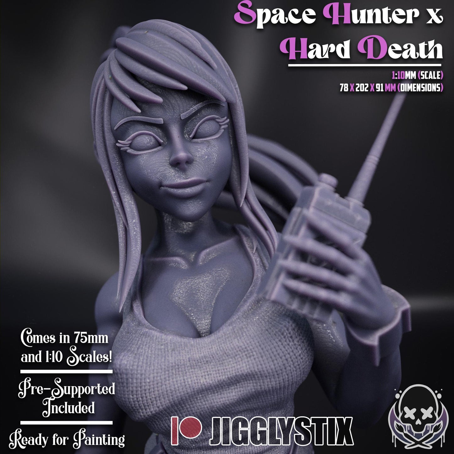 Space Bounty Hunter Death Harder Miniature - by Jigglystix