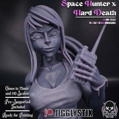 Space Bounty Hunter Death Harder Miniature - by Jigglystix