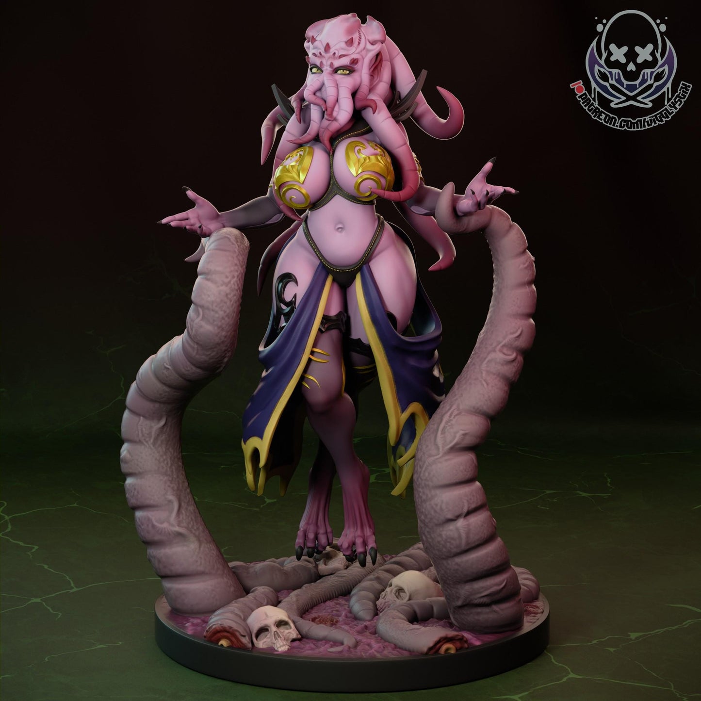 Mother of Mindflayers Miniature - by Jigglystix