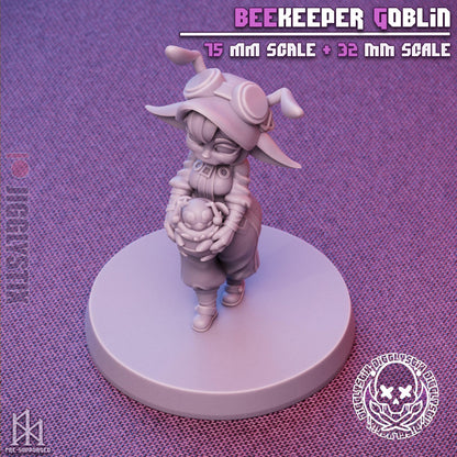 Beekeeper Goblin Miniature - by Jigglystix