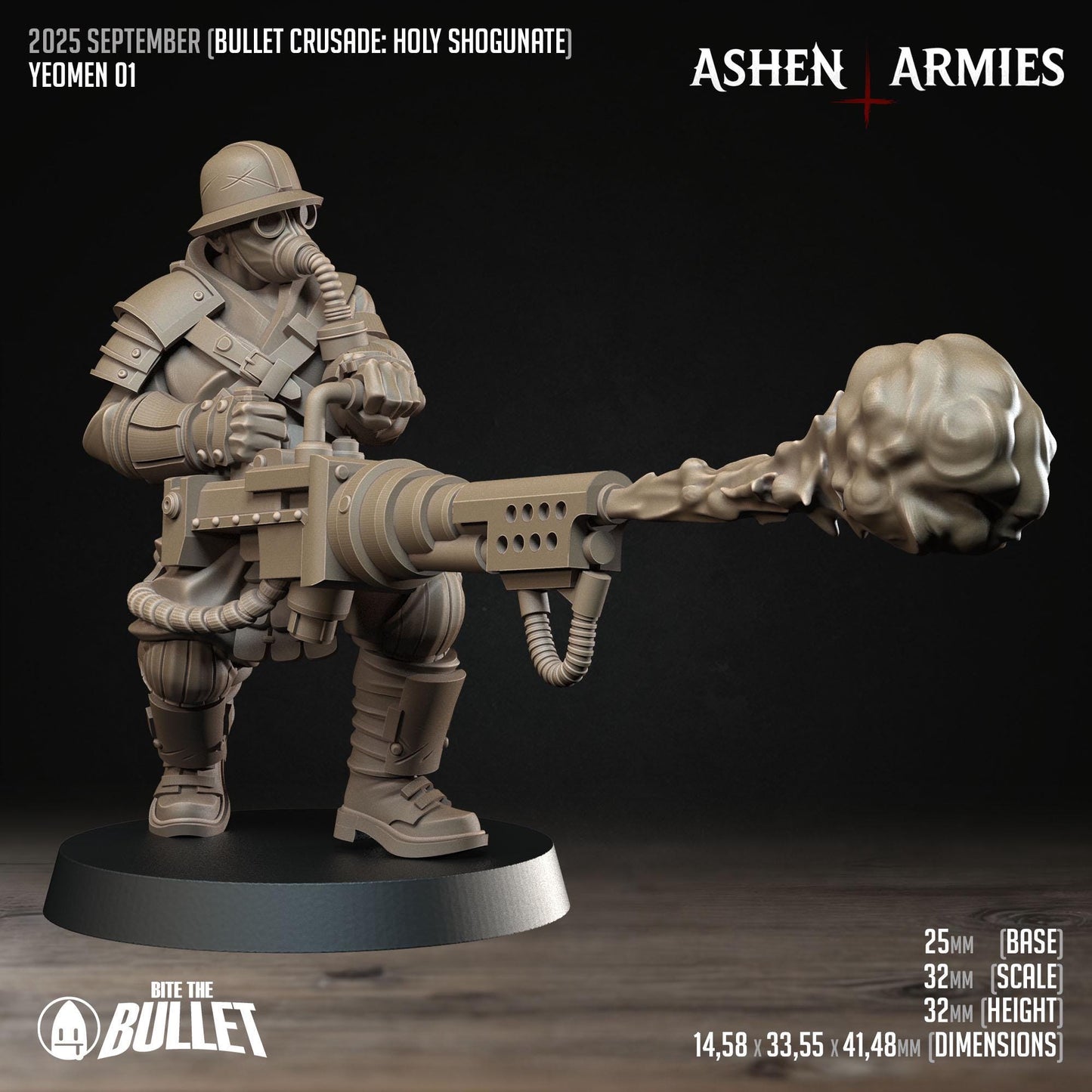 Holy Shogunate Yeomen Miniatures - Ashen Armies by Bite the Bullet
