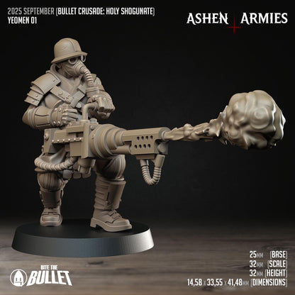Holy Shogunate Yeomen Miniatures - Ashen Armies by Bite the Bullet