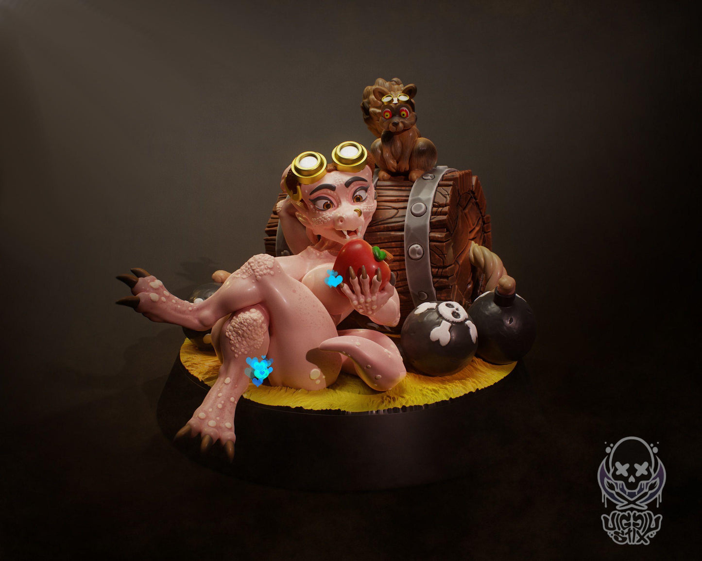 Kobold Sapper Break Time Miniature - by Jigglystix