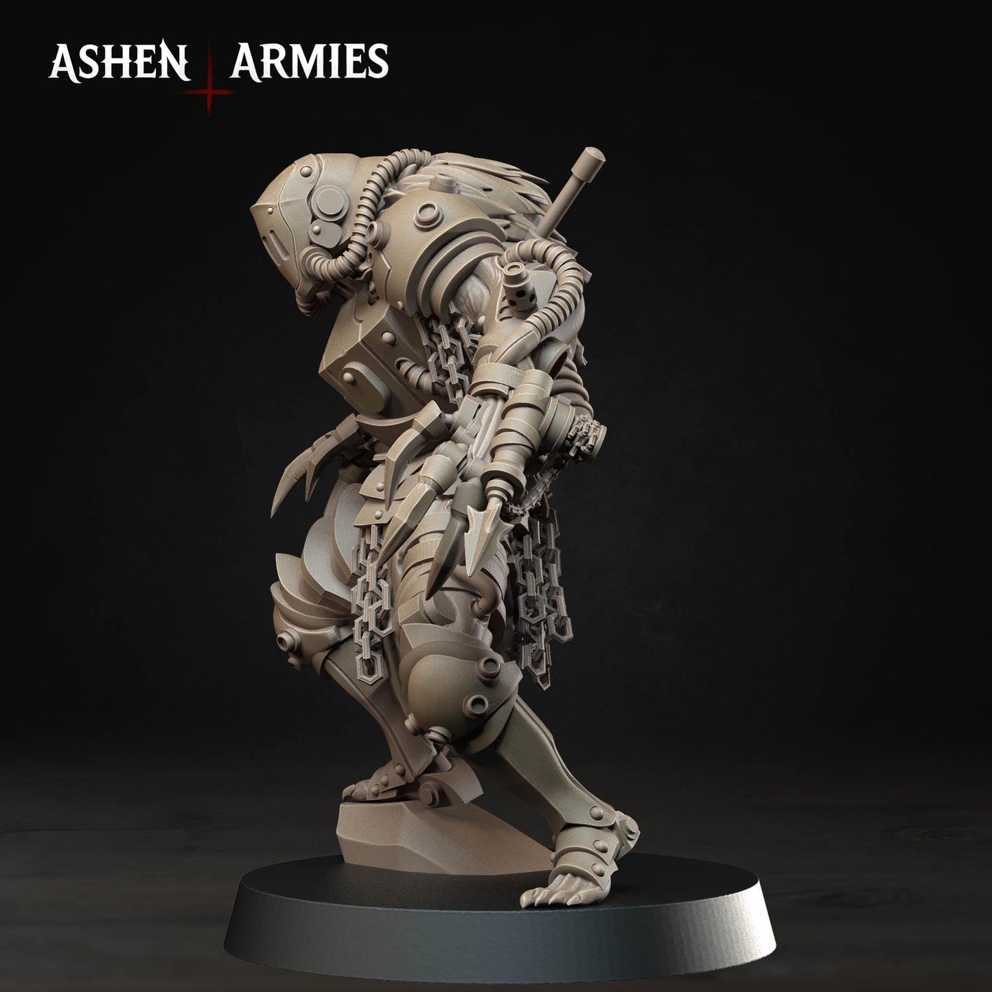 Hellbound Apostasy Death Commando Miniature - Ashen Armies by Bite the Bullet