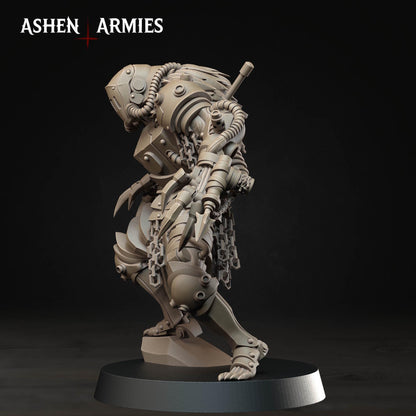 Hellbound Apostasy Death Commando Miniature - Ashen Armies by Bite the Bullet